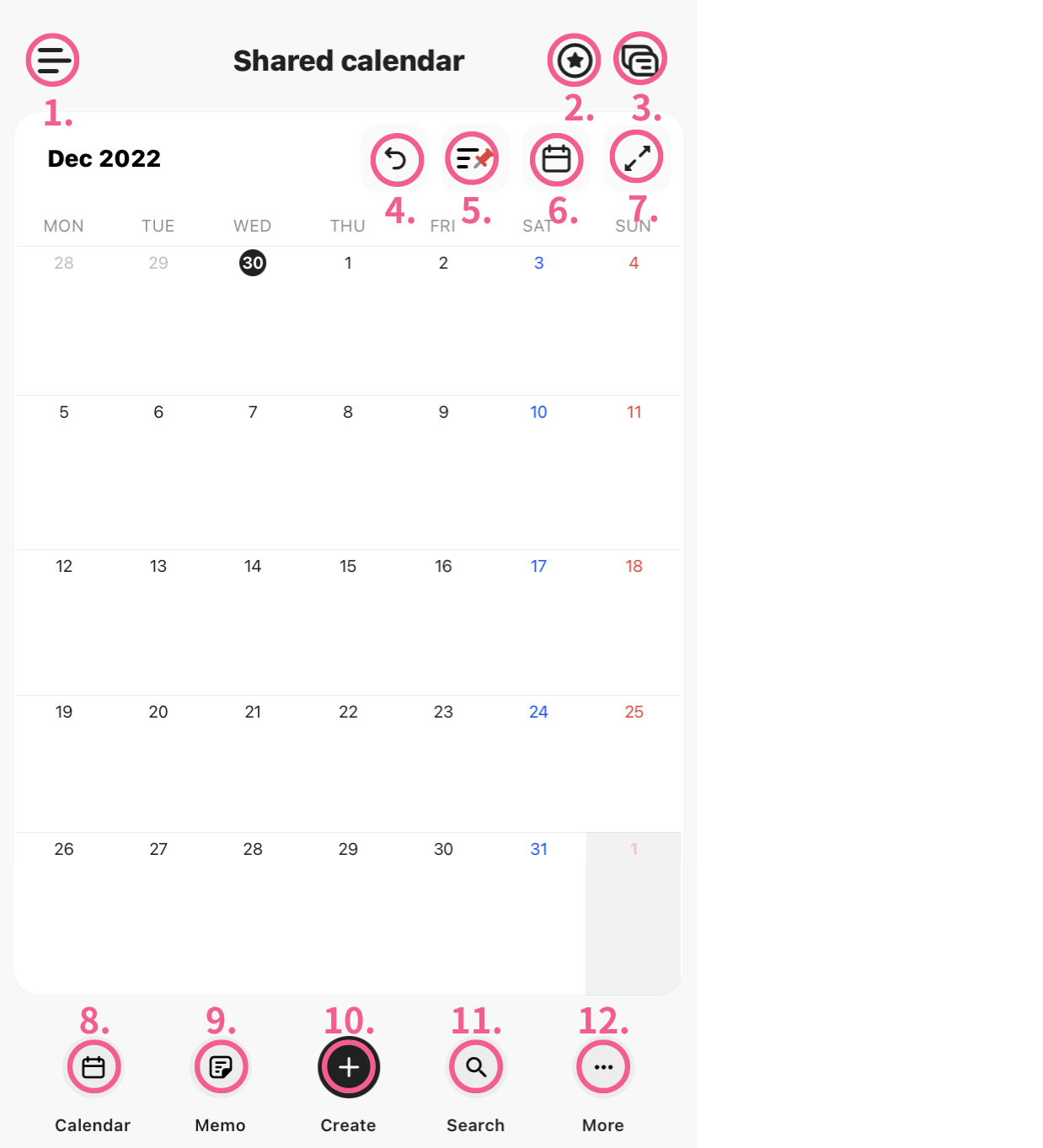 How To Use Shared Calendar app TimeTree Help